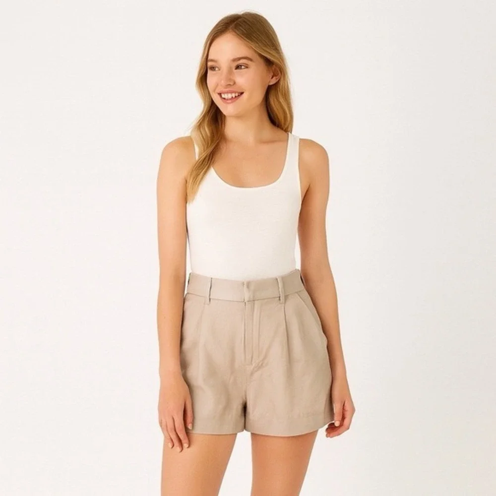 Zara Sz M Silky Satin‎ Sexy Summer Boho Cottage High Waisted Coastal Vacation